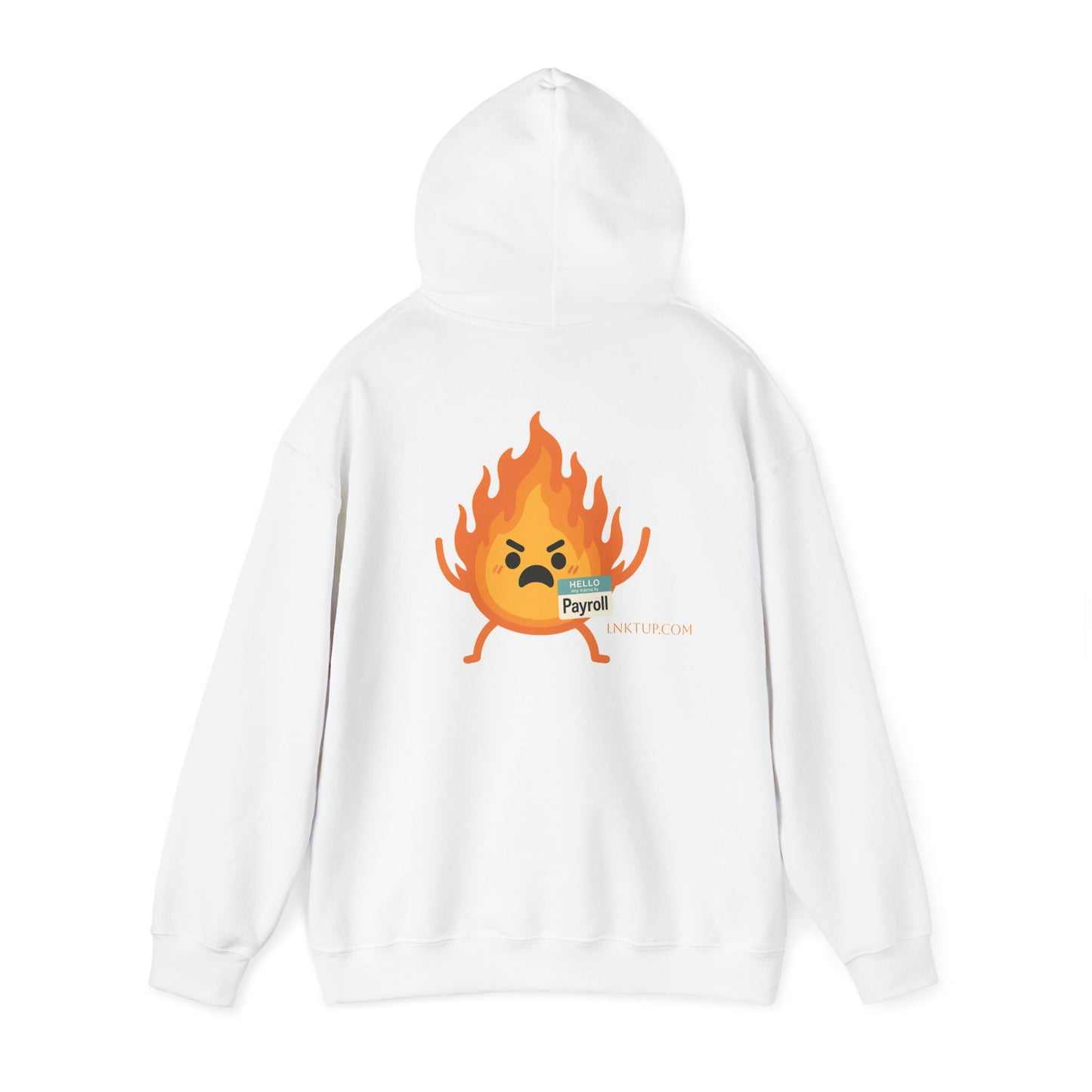 Fire Emoji Payroll Hoodie - Fun Unisex Heavy Blend™ Sweatshirt
